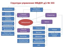 Структура управления МБДОУ д/с № 333